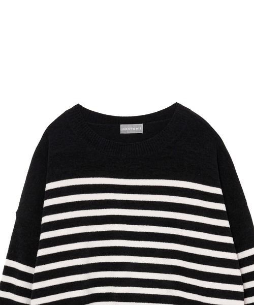 nestwell(ネストウェル)の「NANDINA BD / ボーダー長袖トップスMENS(ニット/セーター・メンズ・ブラック/アイボリー・L/M)」の9枚目の写真