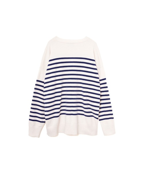 nestwell(ネストウェル)の「NANDINA BD / ボーダー長袖トップスMENS(ニット/セーター・メンズ・ブラック/アイボリー・L/M)」の7枚目の写真