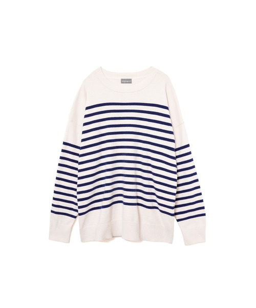 nestwell(ネストウェル)の「NANDINA BD / ボーダー長袖トップスMENS(ニット/セーター・メンズ・ブラック/アイボリー・L/M)」の6枚目の写真