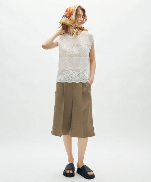 full/fill.(フルフィル)の「natural flower tank / ナチュラルフラワータンク(シャツ/ブラウス・レディース・ナチュラル/ホワイト・FREE)」の10枚目の写真