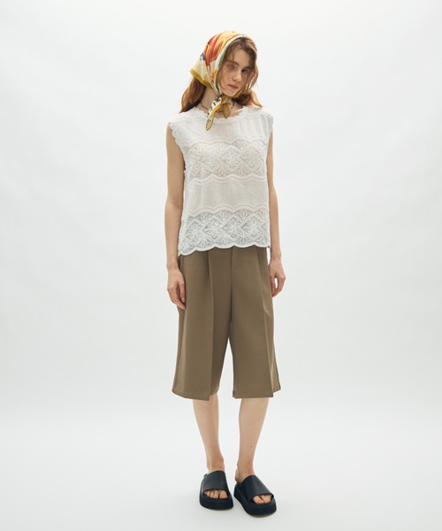 full/fill.(フルフィル)の「natural flower tank / ナチュラルフラワータンク(シャツ/ブラウス・レディース・ナチュラル/ホワイト・FREE)」の11枚目の写真