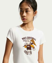 ナイキ スポーツウェア チル ニット ウィメンズ スリム モッドクロップド Tシャツ / Nike Sportswear Chill Knit Women's Slim Mod-Cropped T-Shirt IM6415-133 Sail