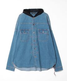 LIGHT OZ HOODED DENIM SHIRT