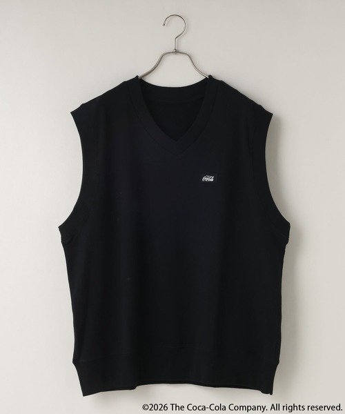 LOWRYS FARM(ローリーズファーム)の「SETUP可能【LFM(U)】Coca-Cola/ミニウラケVEST 878211(Tシャツ/カットソー・メンズ・グレー/ブラック・MEDIUM/LARGE)」の1枚目の写真