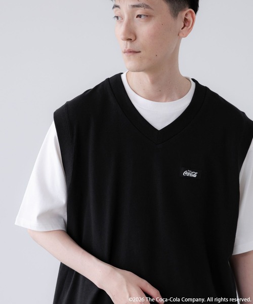 LOWRYS FARM(ローリーズファーム)の「SETUP可能【LFM(U)】Coca-Cola/ミニウラケVEST 878211(Tシャツ/カットソー・メンズ・グレー/ブラック・MEDIUM/LARGE)」の12枚目の写真