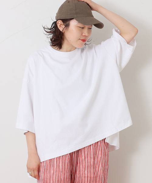 JOURNAL STANDARD LUXE(ジャーナルスタンダード ラックス)の「ドヅメテンジククルーネックTシャツ(Tシャツ/カットソー・レディース・ブラック/ホワイト・FREE)」の2枚目の写真