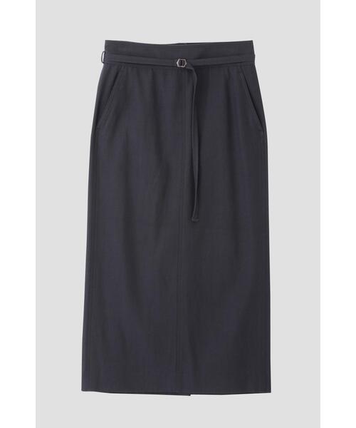 YLEVE(イレーヴ)の「YLEVE / VISCOSE COTTON SKIRT(スカート・レディース・グレー/ホワイト・0/1/2)」の2枚目の写真