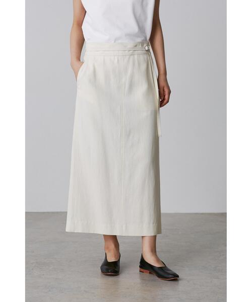 YLEVE(イレーヴ)の「YLEVE / VISCOSE COTTON SKIRT(スカート・レディース・グレー/ホワイト・0/1/2)」の11枚目の写真
