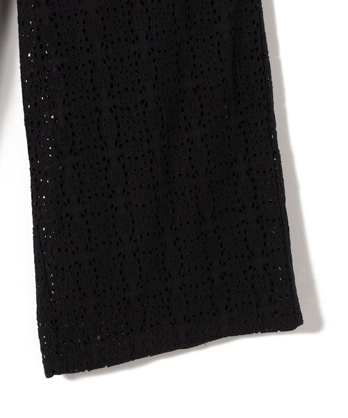 SHIPS（シップス）の「Fanaka:〈手洗い可能〉アイレット 刺繍 パンツ（その他パンツ・レディース・ブラック・ONE SIZE）」の8枚目の写真