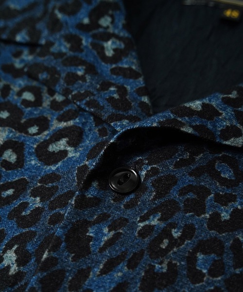 EGO TRIPPING(エゴトリッピング)の「ms6588-LEOPARD FLANNEL SHIRTS レオパードフランネルシャツ(616752)(シャツ/ブラウス・メンズ・ネイビー/ベージュ・46/48)」の9枚目の写真