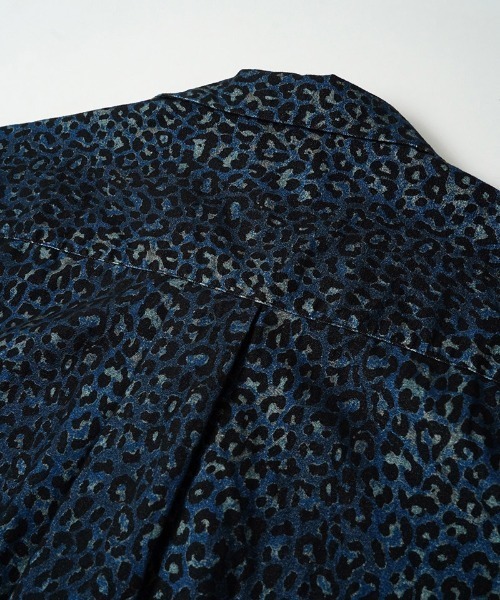 EGO TRIPPING(エゴトリッピング)の「ms6588-LEOPARD FLANNEL SHIRTS レオパードフランネルシャツ(616752)(シャツ/ブラウス・メンズ・ネイビー/ベージュ・46/48)」の12枚目の写真