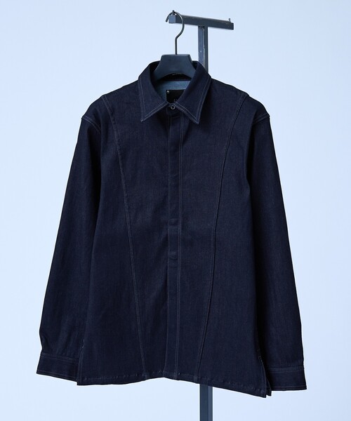5351 POUR LES HOMMES（ゴーサンゴーイチプールオム）の「【セットアップ対応】デニムロングスリーブシャツ（シャツ/ブラウス・メンズ・ブラック/インディゴブルー・44/46/48/50）」の13枚目の写真