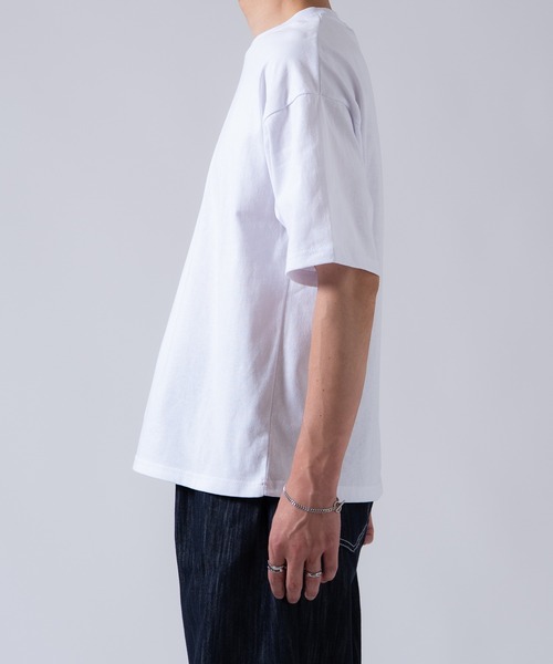 OXA(オグザ)の「【2パック】ショート無地半袖Tシャツ 80013(Tシャツ/カットソー・メンズ・ホワイト×ブラック/ブラック/ホワイト・LARGE/MEDIUM/SMALL/X-LARGE)」の5枚目の写真