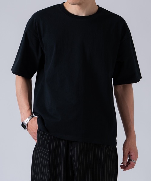 OXA(オグザ)の「【2パック】ショート無地半袖Tシャツ 80013(Tシャツ/カットソー・メンズ・ホワイト×ブラック/ブラック/ホワイト・LARGE/MEDIUM/SMALL/X-LARGE)」の15枚目の写真