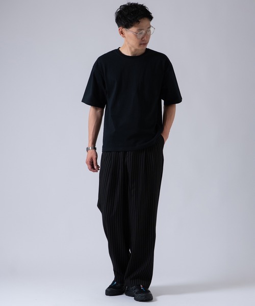 OXA(オグザ)の「【2パック】ショート無地半袖Tシャツ 80013(Tシャツ/カットソー・メンズ・ホワイト×ブラック/ブラック/ホワイト・LARGE/MEDIUM/SMALL/X-LARGE)」の8枚目の写真
