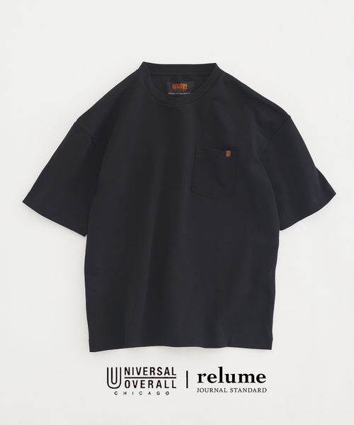 JOURNAL STANDARD relume(ジャーナルスタンダード レリューム)の「《追加》UNIVERSAL OVERALL 別注 ブラックラベル ポンチTシャツ(Tシャツ/カットソー・メンズ・ホワイト/ブラック/チャコールグレー・MEDIUM/SMALL/LARGE)」の3枚目の写真