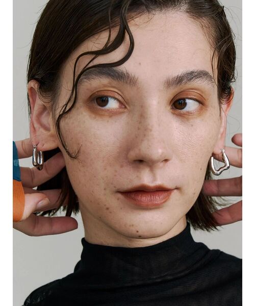 UN3D.（アンスリード）の「2WAY PLUMP PIERCE / 2ウェイプランプピアス（ピアス（両耳用）・レディース・ボルドー/ターコイズブルー/その他1・FREE）」の7枚目の写真