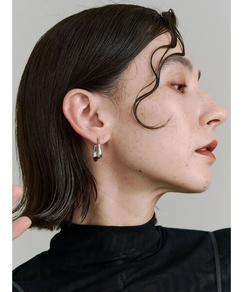 UN3D.（アンスリード）の「2WAY PLUMP PIERCE / 2ウェイプランプピアス（ピアス（両耳用）・レディース・ボルドー/ターコイズブルー/その他1・FREE）」の9枚目の写真