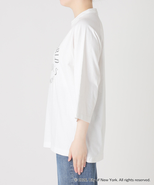 journal standard L'essage(ジャーナルスタンダードレサージュ)の「ラグランピグメントTシャツ(NYC)(Tシャツ/カットソー・レディース・ブラウン/ホワイト・FREE)」の17枚目の写真