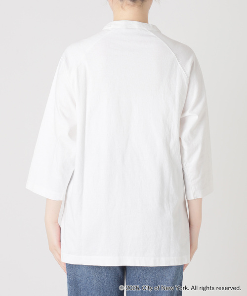 journal standard L'essage(ジャーナルスタンダードレサージュ)の「ラグランピグメントTシャツ(NYC)(Tシャツ/カットソー・レディース・ブラウン/ホワイト・FREE)」の18枚目の写真