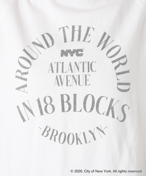 journal standard L'essage(ジャーナルスタンダードレサージュ)の「ラグランピグメントTシャツ(NYC)(Tシャツ/カットソー・レディース・ブラウン/ホワイト・FREE)」の22枚目の写真