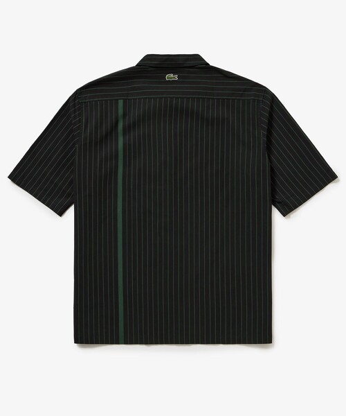 LACOSTE（ラコステ）の「パネルストライプ オープンシャツ（シャツ/ブラウス・メンズ・ダークグリーン/オフホワイト/ブラック・39/38/40/41）」の10枚目の写真