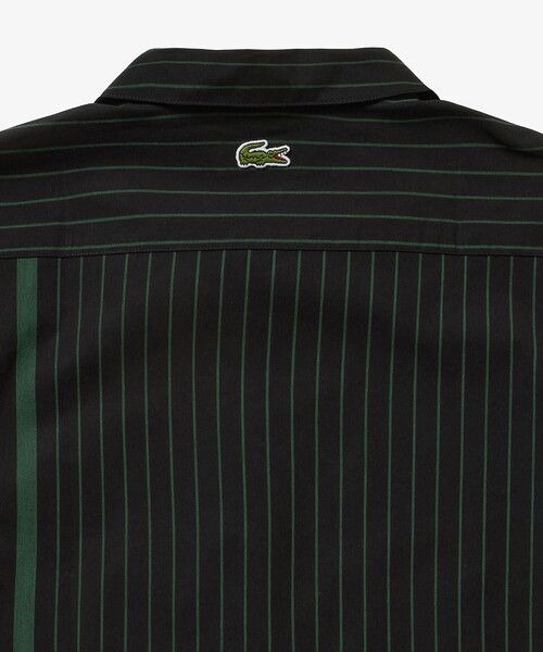 LACOSTE（ラコステ）の「パネルストライプ オープンシャツ（シャツ/ブラウス・メンズ・ダークグリーン/オフホワイト/ブラック・39/38/40/41）」の12枚目の写真