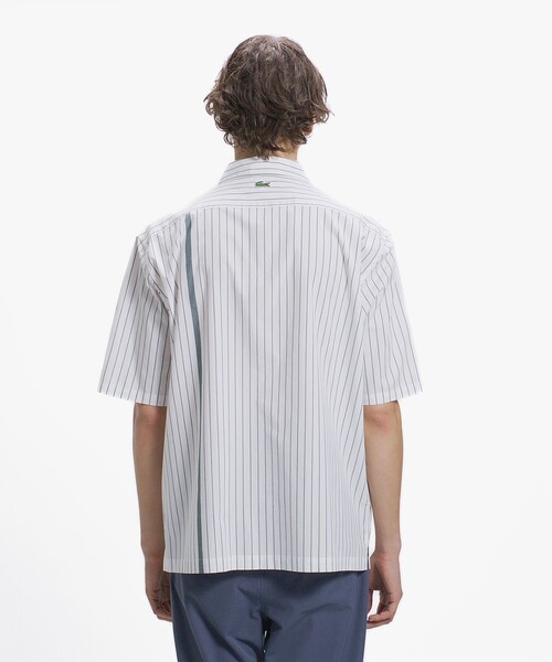 LACOSTE（ラコステ）の「パネルストライプ オープンシャツ（シャツ/ブラウス・メンズ・ダークグリーン/オフホワイト/ブラック・39/38/40/41）」の17枚目の写真