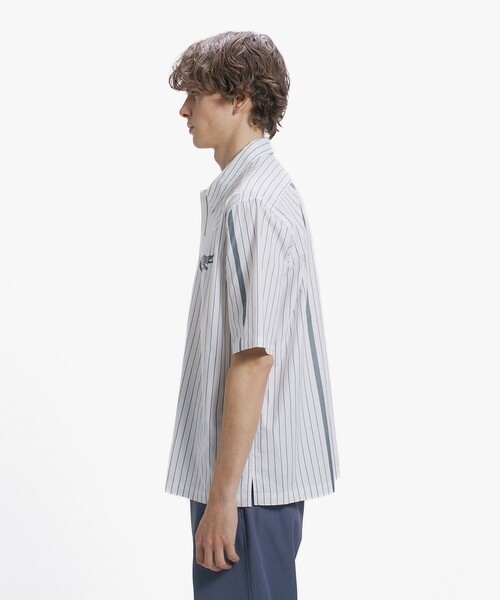 LACOSTE（ラコステ）の「パネルストライプ オープンシャツ（シャツ/ブラウス・メンズ・ダークグリーン/オフホワイト/ブラック・39/38/40/41）」の20枚目の写真