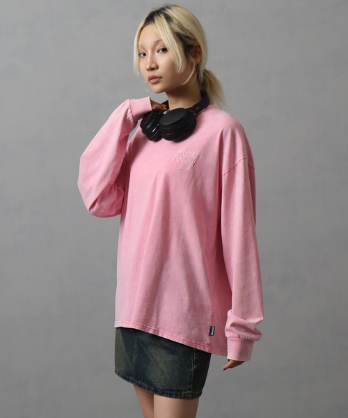 THRASHER（スラッシャー）の「【THRASHER/スラッシャー】スノーウォッシュ加工 カスレプリント　ロングスリーブTシャツ（Tシャツ/カットソー・メンズ・グレー/ピンク/ブラック・L/XL/M）」の22枚目の写真