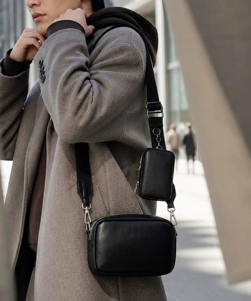 Burner(バーナー)の「【Leathen Leather(レーセンレザー)】ショルダーバッグ lea-shbag-8-27【RBTS】(ショルダーバッグ・メンズ・ブラック・FREE)」の1枚目の写真