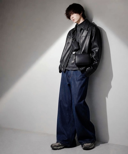 Burner(バーナー)の「【Leathen Leather(レーセンレザー)】ショルダーバッグ lea-shbag-8-27【RBTS】(ショルダーバッグ・メンズ・ブラック・FREE)」の10枚目の写真