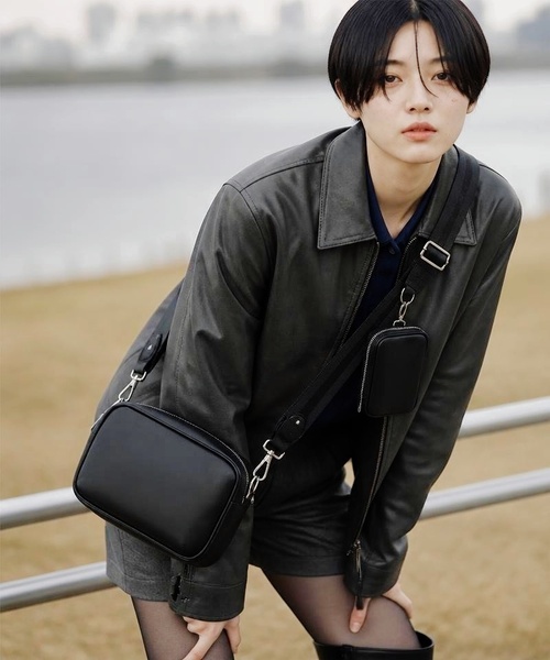 Burner(バーナー)の「【Leathen Leather(レーセンレザー)】ショルダーバッグ lea-shbag-8-27【RBTS】(ショルダーバッグ・メンズ・ブラック・FREE)」の12枚目の写真