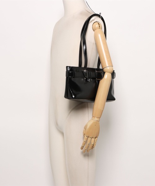 apres jour（アプレジュール）の「【apresjour ×ARIAZ】ベルトデザインハンドバッグ（ハンドバッグ・レディース・ピンク/ブラック/シルバー・FREE）」の6枚目の写真