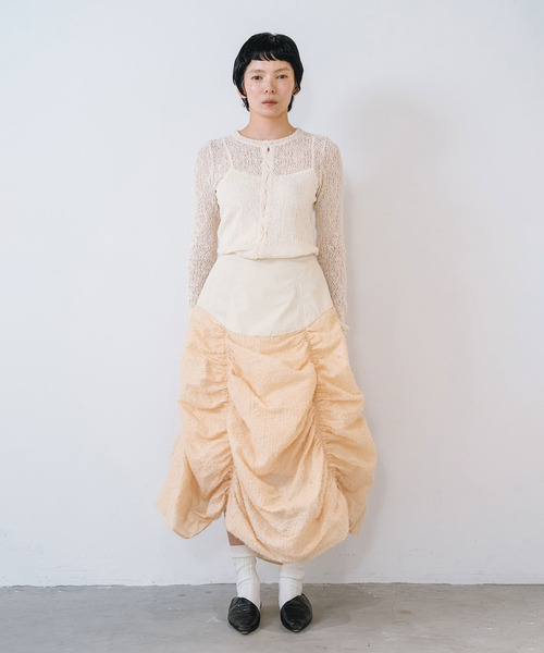 muller of yoshiokubo（ミュラーオブヨシオクボ）の「muller of yoshiokubo ミュラーオブヨシオクボ / CRINKLE JERSEY TANK クリンクルジャージータンク / MLF26109（その他トップス・レディース・ブラック/マスタード/アイボリー・36/38）」の10枚目の写真