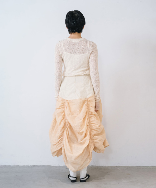 muller of yoshiokubo（ミュラーオブヨシオクボ）の「muller of yoshiokubo ミュラーオブヨシオクボ / CRINKLE JERSEY TANK クリンクルジャージータンク / MLF26109（その他トップス・レディース・ブラック/マスタード/アイボリー・36/38）」の12枚目の写真