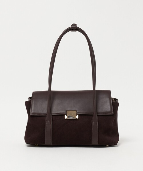 UNITED ARROWS(ユナイテッドアローズ)の「フラップ クラスプ トートバッグ(トートバッグ・レディース・ブラック/ブラウン系・FREE)」の1枚目の写真