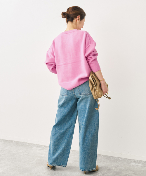 Spick & Span(スピックアンドスパン)の「ウールカシミヤクルーネックプルオーバー(ニット/セーター・レディース・グレー/ブラウン/ブルー/ベージュ系その他/ピンク系その他・FREE)」の11枚目の写真