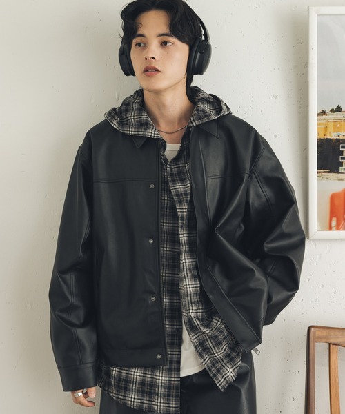 SENSE OF PLACE by URBAN RESEARCH（センスオブプレイスバイアーバンリサーチ）の「FLジップブルゾン（ブルゾン・メンズ・ブラウン/ブラック・LARGE/SMALL/MEDIUM）」の8枚目の写真