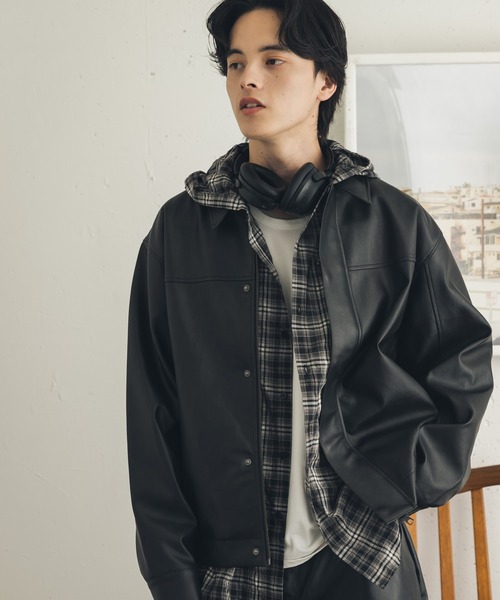 SENSE OF PLACE by URBAN RESEARCH（センスオブプレイスバイアーバンリサーチ）の「FLジップブルゾン（ブルゾン・メンズ・ブラウン/ブラック・LARGE/SMALL/MEDIUM）」の10枚目の写真