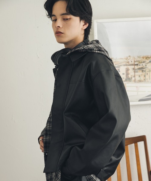 SENSE OF PLACE by URBAN RESEARCH（センスオブプレイスバイアーバンリサーチ）の「FLジップブルゾン（ブルゾン・メンズ・ブラウン/ブラック・LARGE/SMALL/MEDIUM）」の11枚目の写真