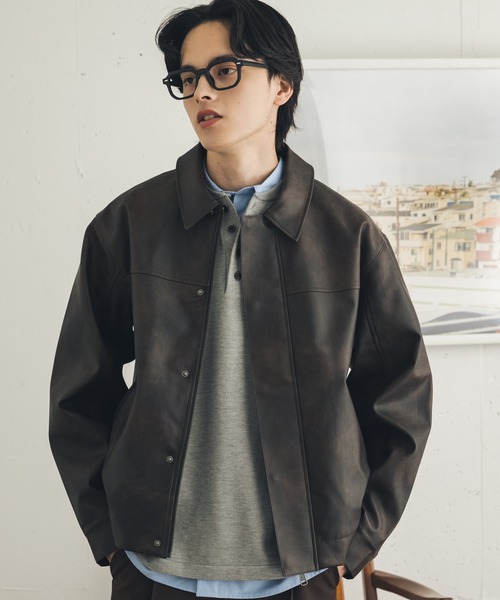 SENSE OF PLACE by URBAN RESEARCH（センスオブプレイスバイアーバンリサーチ）の「FLジップブルゾン（ブルゾン・メンズ・ブラウン/ブラック・LARGE/SMALL/MEDIUM）」の15枚目の写真