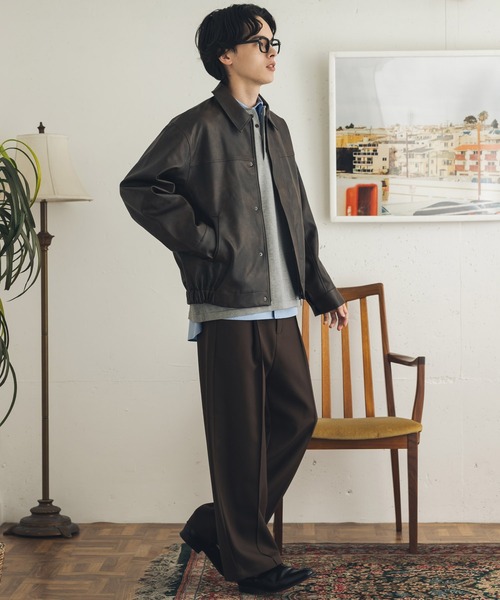 SENSE OF PLACE by URBAN RESEARCH（センスオブプレイスバイアーバンリサーチ）の「FLジップブルゾン（ブルゾン・メンズ・ブラウン/ブラック・LARGE/SMALL/MEDIUM）」の19枚目の写真