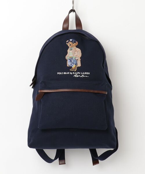POLO RALPH LAUREN(ポロ ラルフ ローレン)の「Polo ベア キャンバス バックパック(バックパック/リュック・メンズ・ネイビー系1・ONE)」の7枚目の写真