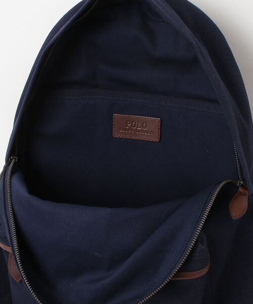 POLO RALPH LAUREN(ポロ ラルフ ローレン)の「Polo ベア キャンバス バックパック(バックパック/リュック・メンズ・ネイビー系1・ONE)」の4枚目の写真