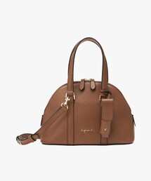 美品☆アニエスベー　大容量　ボストンバッグ　2way 茶色　ブラウン agnes b.｜アニエスベーのボストンバッグ（ブラウン/茶色系）通販