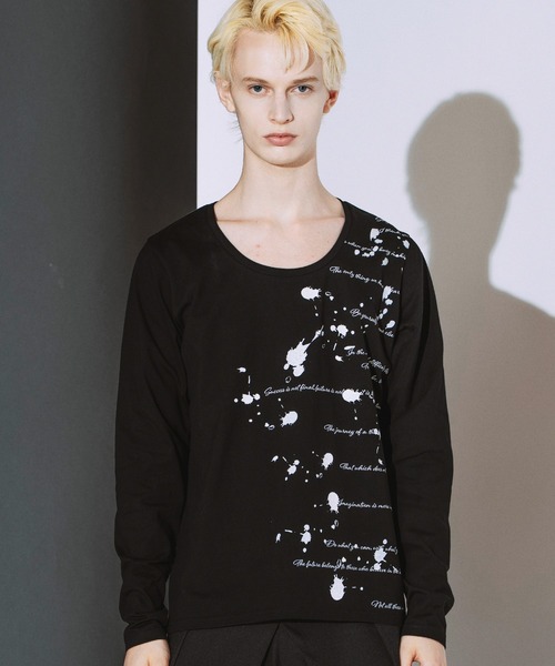NO ID.(ノーアイディ)の「【NO ID.】Archive of Thought Print Pullover / アーカイブ オブ ソート プリント プルオーバー(Tシャツ/カットソー・メンズ・ブラック/ホワイト・2/1)」の7枚目の写真