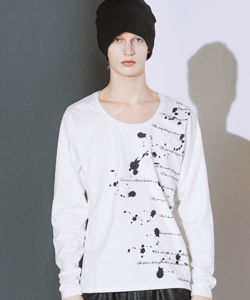 NO ID.(ノーアイディ)の「【NO ID.】Archive of Thought Print Pullover / アーカイブ オブ ソート プリント プルオーバー(Tシャツ/カットソー・メンズ・ブラック/ホワイト・2/1)」の10枚目の写真