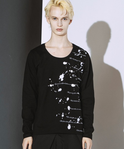 NO ID.(ノーアイディ)の「【NO ID.】Archive of Thought Print Pullover / アーカイブ オブ ソート プリント プルオーバー(Tシャツ/カットソー・メンズ・ブラック/ホワイト・2/1)」の11枚目の写真