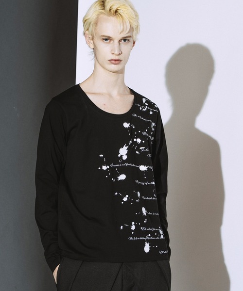 NO ID.(ノーアイディ)の「【NO ID.】Archive of Thought Print Pullover / アーカイブ オブ ソート プリント プルオーバー(Tシャツ/カットソー・メンズ・ブラック/ホワイト・2/1)」の13枚目の写真